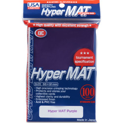 KMC Standard Card Sleeves Hyper Matte Purple (100)